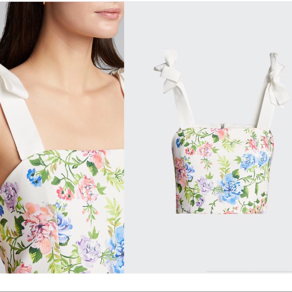 Alice + Olivia Nika Fitted Crop Top - Picture 5 of 10